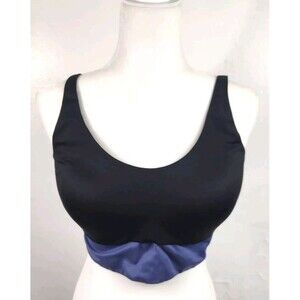 Victoria's Secret Blue & Black Lightweight  Padded Sports Bra Size 36DD